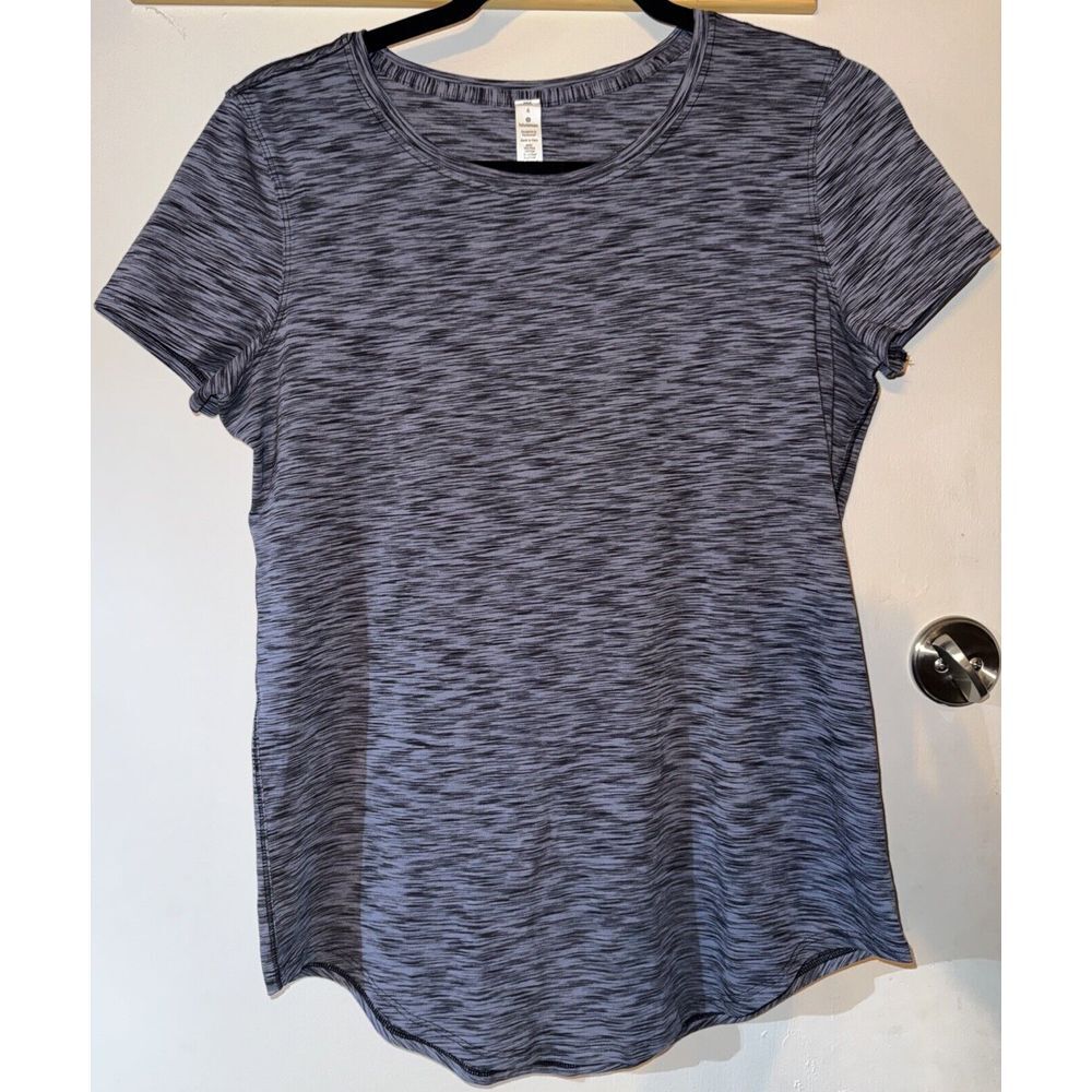 Lululemon T-Shirt Cotton Short Sleeve‎ Gym Fitness Activewear Size 6